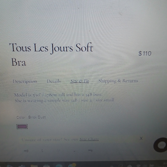 Bnwt Kiki De Montparnasse Tours Les Jours Soft Bra S And High Waist Bottoms - Picture 10 of 12